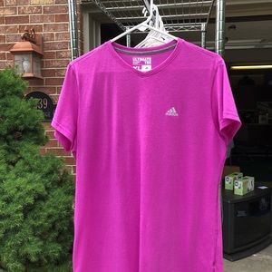 Adidas XL fuschia soft cotton tee